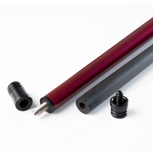 Двухсоставной бильярдный кий для снукера Weekend "Winner Carbon - 006" (красно-черный)