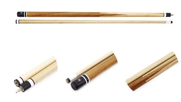 Двухсоставной бильярдный кий для русской пирамиды Classic "W-6059" (коричневый)