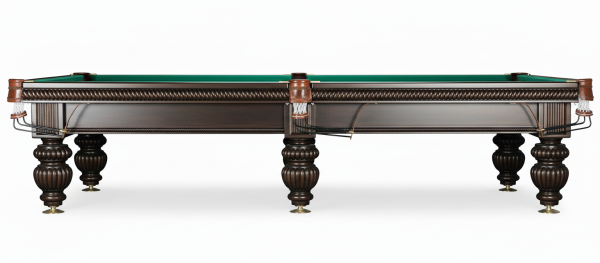 Бильярдный стол для русской пирамиды Weekend "Tower" 10 футов, борта дуб (черный орех)