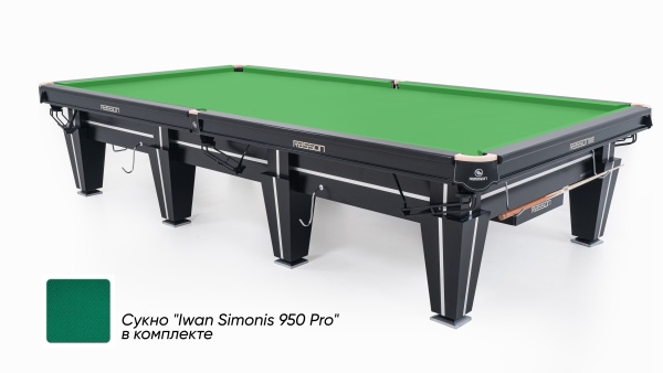 Бильярдный стол для русской пирамиды "Magnum" (12 футов, черный)