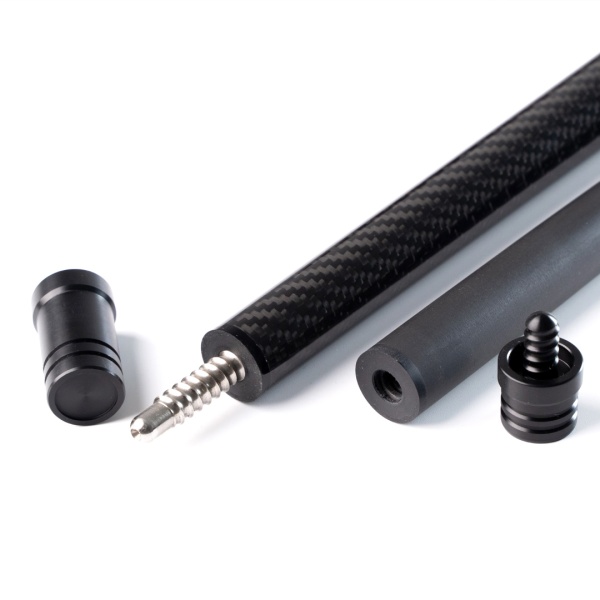 Двухсоставной бильярдный кий для пула Weekend "Winner Carbon - 010" (черный)