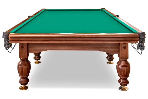 Бильярдный стол для русской пирамиды Weekend "Русский Гранд" (12 футов, 8 ног, 45мм камень) борта дуб, лузы премиум