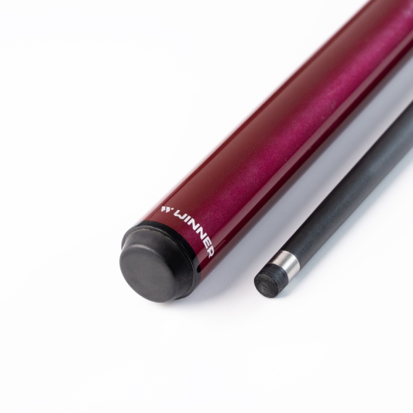 Двухсоставной бильярдный кий для снукера Weekend "Winner Carbon - 006" (красно-черный)