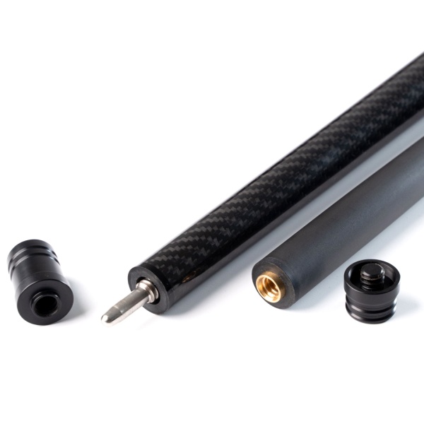 Двухсоставной бильярдный кий для пула Weekend "Winner Carbon Jump - 012" (черный)