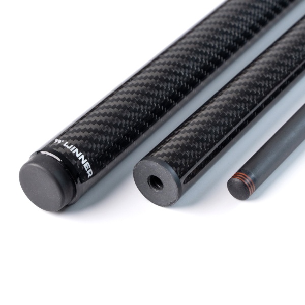 Двухсоставной бильярдный кий для пула Weekend "Winner Carbon Break Jump - 011" (черный)